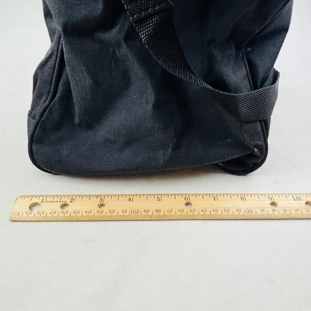 Vintage Disney Mickey Unlimited Zip‎ Duffel Bag Mouse Attitude Wear Black Strap